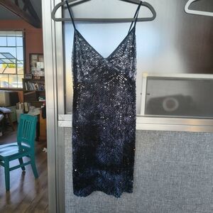 Zara Blue Sequin Dress